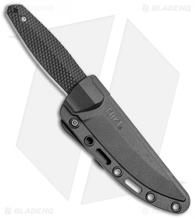 CRKT Lucas Burnley Strafe Fixed Blade Knife Black GFN (4.6" Satin)1210