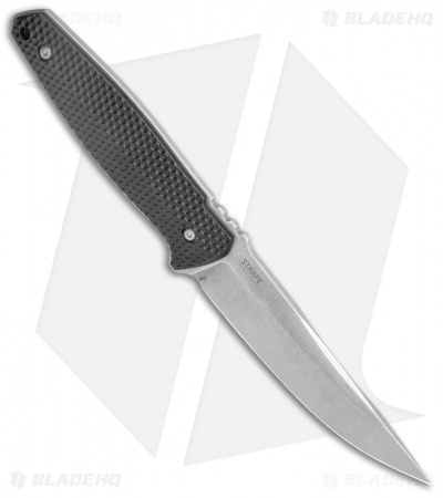 CRKT Lucas Burnley Strafe Fixed Blade Knife Black GFN (4.6" Satin)1210