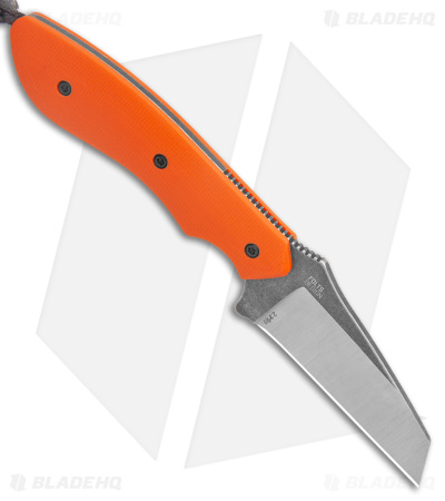 CRKT S.P.I.T. Knife Small Pocket Inverted Tanto Orange G-10 (2.15" Stonewash) 