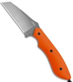 CRKT S.P.I.T. Knife Small Pocket Inverted Tanto Orange G-10 (2.15" Stonewash) 