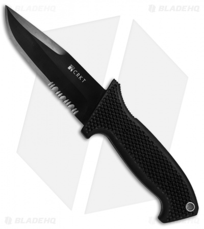 CRKT M60-14PK SOTFB Fixed Blade Knife (4.38" Black Serr)