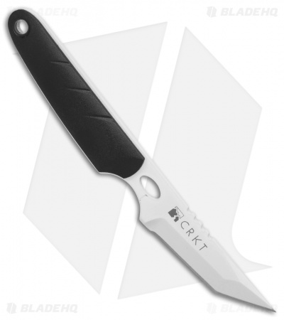 CRKT Side Hawg 3 Tanto Fixed Blade Neck Knife w/ Pivot Sheath (2" White) 2405W