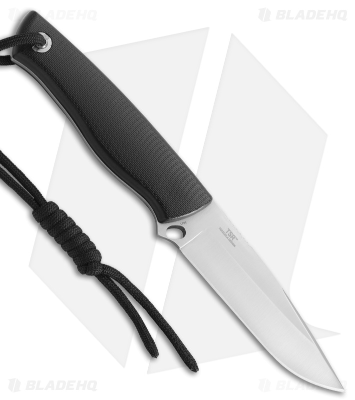 CRKT TSR Terzuola Survival Rescue Fixed Blade Knife Black GFN (4.3" Satin ) 2061
