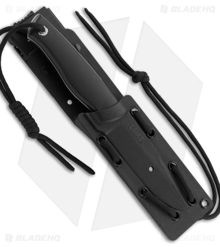 CRKT TSR Terzuola Survival Rescue Fixed Blade Knife Black GFN (4.3" Satin ) 2061