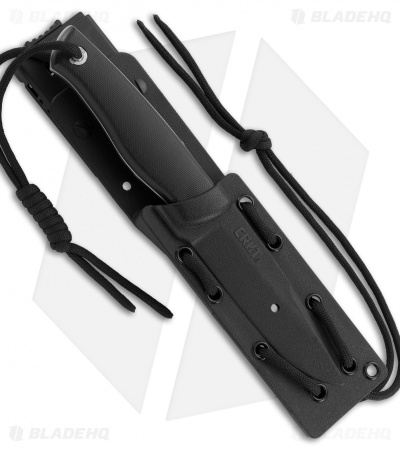 CRKT TSR Terzuola Survival Rescue Fixed Blade Knife Black GFN (4.3" Satin ) 2061