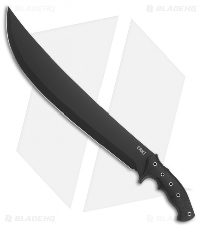 CRKT Onion ChanceInHell Machete Fixed Blade Knife (16" Black) K916KKP