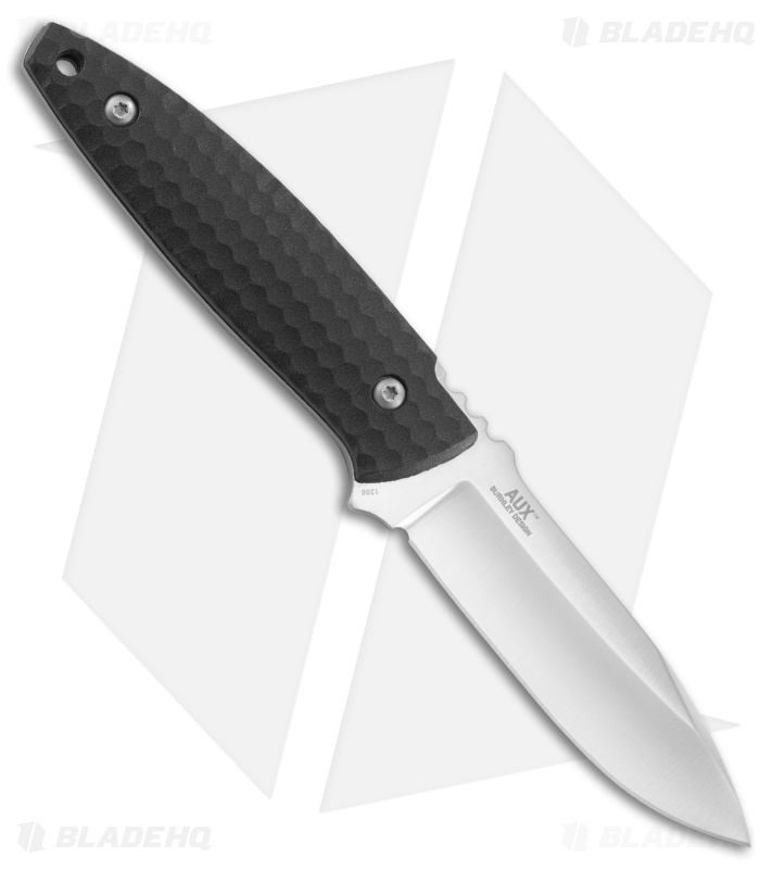 CRKT Lucas Burnley Aux Fixed Blade Knife Black (3.5" Satin) 1200