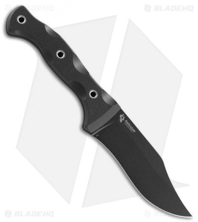 CRKT Rakkasan "Forged By War" Fixed Blade Knife Black G-10 (4.8" Black) 1520