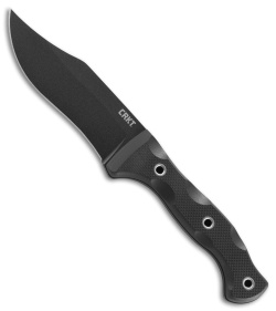 CRKT Rakkasan "Forged By War" Fixed Blade Knife Black G-10 (4.8" Black) 1520