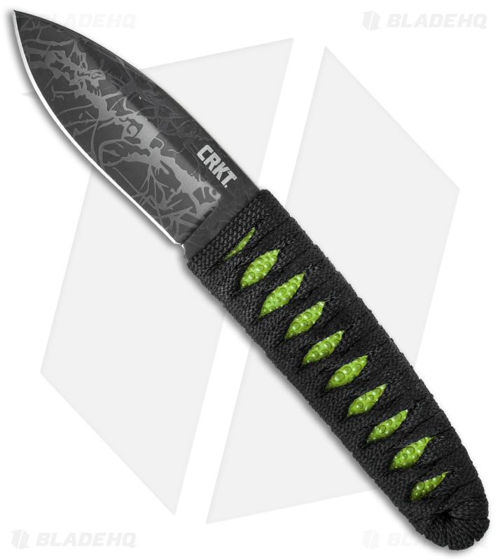 CRKT Burnley Achi Fixed Blade Knife (2.83" Gray) 2470