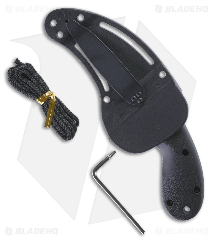 CRKT Bear Claw Fixed Blade Hawkbill AUS 8 Steel Black Nylon