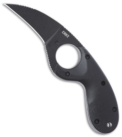 CRKT Kommer Bear Claw Fixed Blade Knife Black Nylon (2.39" Black)