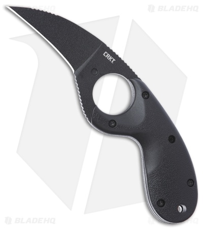 CRKT Kommer Bear Claw Fixed Blade Knife Black Nylon (2.39" Black)