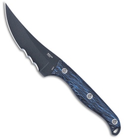 CRKT Clever Girl Fixed Blade Knife Blue G-10 (4.60" Black)