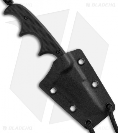 CRKT Folts Minimalist Bowie Neck Knife Black G-10 (2" Black) 2387K