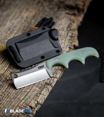 CRKT Folts Minimalist Cleaver Neck Knife Natural G-10 (2.1" Stonewash D2)