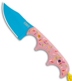 CRKT Folts Minimalist Dessert Warrior® Bowie Neck Knife (2" Blue)
