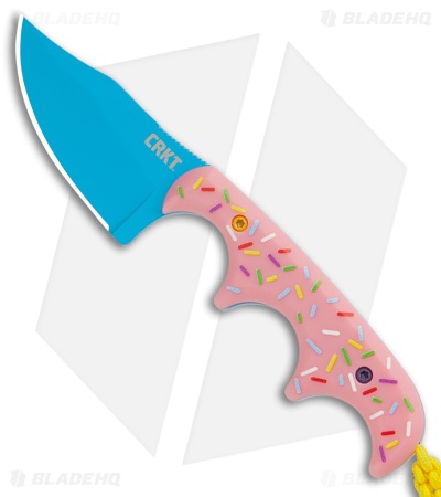 CRKT Folts Minimalist Dessert Warrior® Bowie Neck Knife (2" Blue)