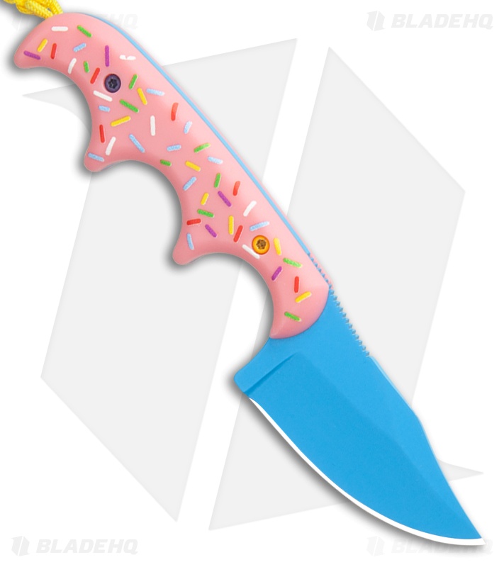 CRKT Folts Minimalist Dessert Warrior® Bowie Neck Knife (2" Blue)