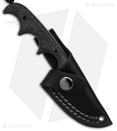 CRKT Folts Minimalist Drop Point Neck Knife Black (2" Satin 154CM)