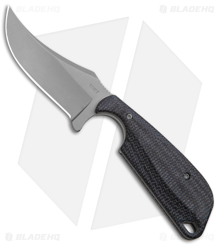 Flytanium Black Micarta + CRKT Folts Minimalist Persian Knife (2.25" Satin)