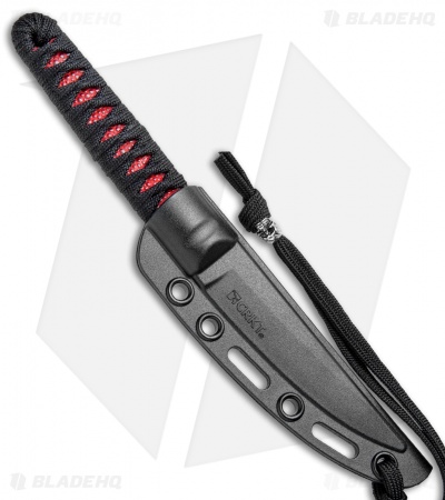 CRKT Burnley Obake Fixed Blade Knife Red (3.64" Gray TiNi) 2367R