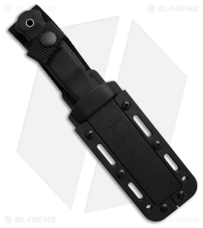 Demko Armiger 4 Tanto Fixed Blade Knife Black Rubber (4" Black)