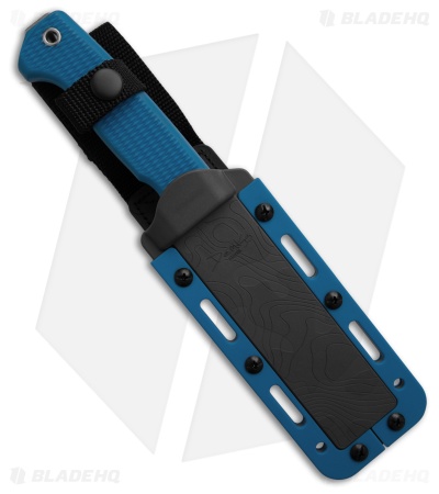 Demko Knives Freereign MagnaCut Clip Point Knife Rubber Blue  (5" SW)