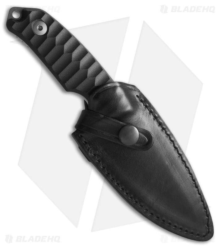Dendra Inazuma Fixed Blade Knife Black G-10 (4" Black)