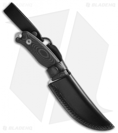Dendra Russian Bear Fixed Blade Skinner Knife Micarta (4.3" Stonewash)
