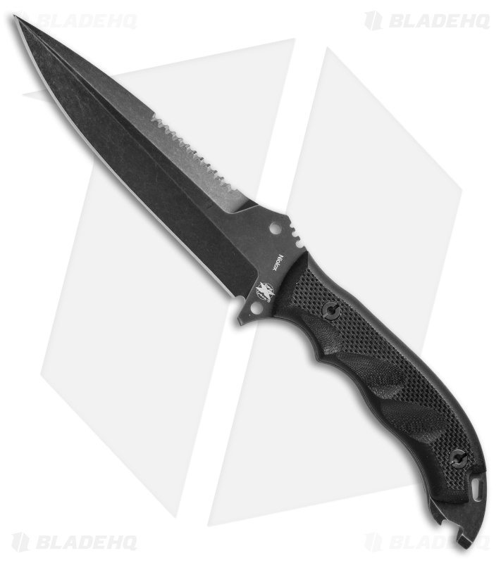 DPx H.E.F.T. 6 Assault Razorback Survival Fixed Blade Black G-10 (6.1" Black SW)