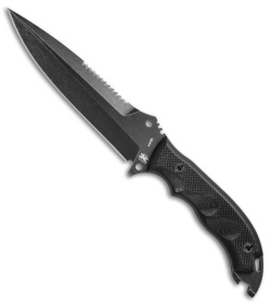 DPx H.E.F.T. 6 Assault Razorback Survival Fixed Blade Black G-10 (6.1" Black SW)