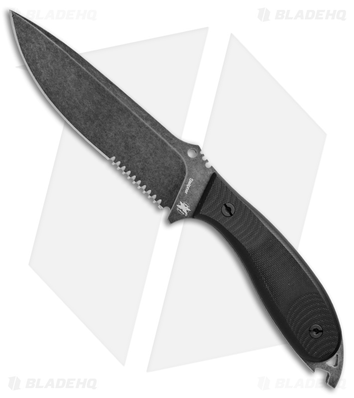 DPx H.E.F.T. 6 Assault Survival Fixed Blade Black G-10 (5.75" Black SW Serr)