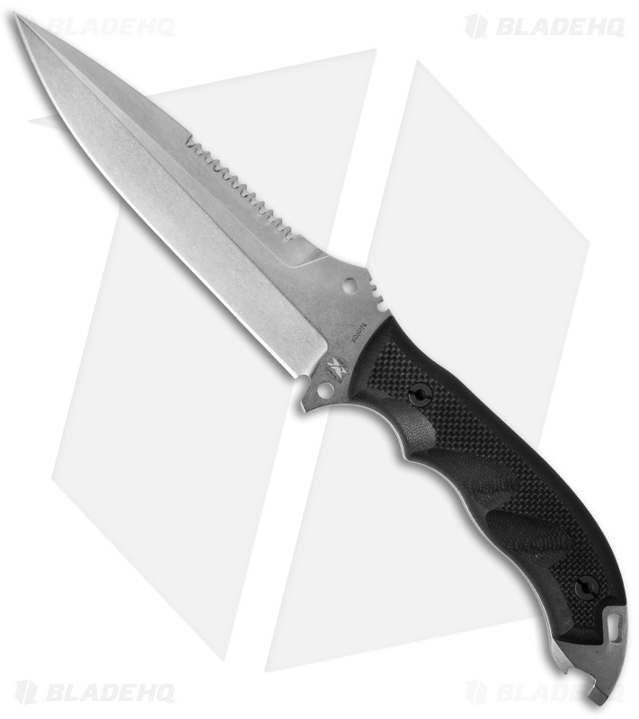 DPx HEFT 6 Razorback Milspec Fixed Blade (6.125" Stonewash) DPHFX025