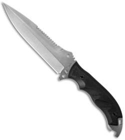 DPx HEFT 6 Razorback Milspec Fixed Blade (6.125" Stonewash) DPHFX025