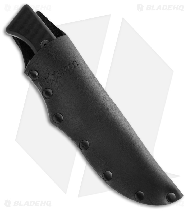 DUSTAR Knives Magen Black T Fixed Blade Knife (4.75" Plain)