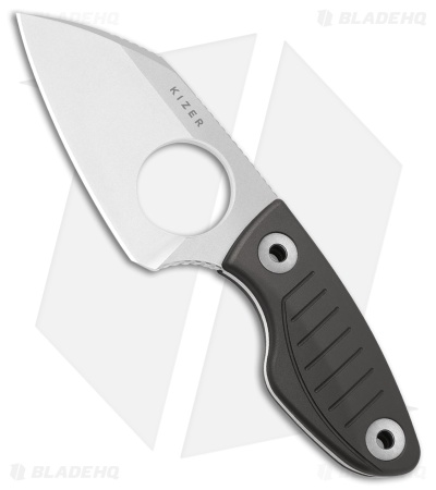 Kizer Cutlery NightJar Fixed Blade Knife Gray Aluminum (2.9" Stonewash)