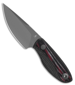 Kizer Finch | Black G-10/Mkuruti Wood | Acid Washed