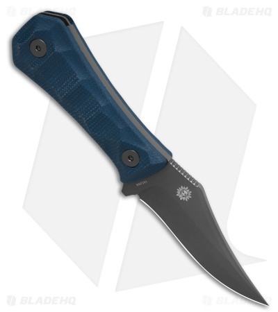 Auxiliary Manufacturing Fixed Blade Blue Micarta (3" Gray)
