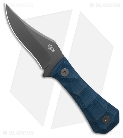 Auxiliary Manufacturing Fixed Blade Blue Micarta (3" Gray)