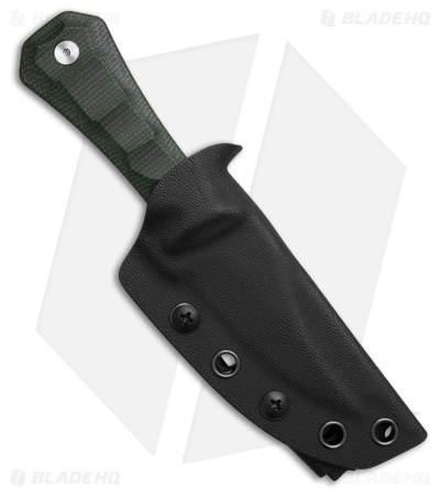 Auxiliary Manufacturing Fixed Blade Green Micarta (3.00" Stonewash)
