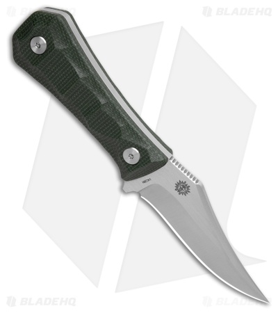 Auxiliary Manufacturing Fixed Blade Green Micarta (3.00" Stonewash)