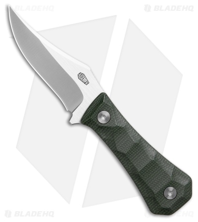 Auxiliary Manufacturing Fixed Blade Green Micarta (3.00" Stonewash)