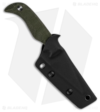 Auxiliary Manufacturing Karl Jr Deadhead Fixed Blade Green Micarta (3" SW)