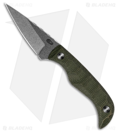 Auxiliary Manufacturing Karl Jr Deadhead Fixed Blade Green Micarta (3" SW)