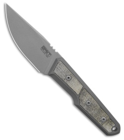 BMKT Explorer V2 Fixed Blade Knife Drop Point Black Canvas (3.12" Dark SW)