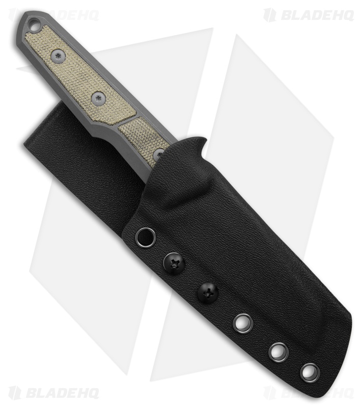 BMKT Explorer V2 Fixed Blade Knife Sheepsfoot OD Canvas Micarta (3.12" Dark SW)