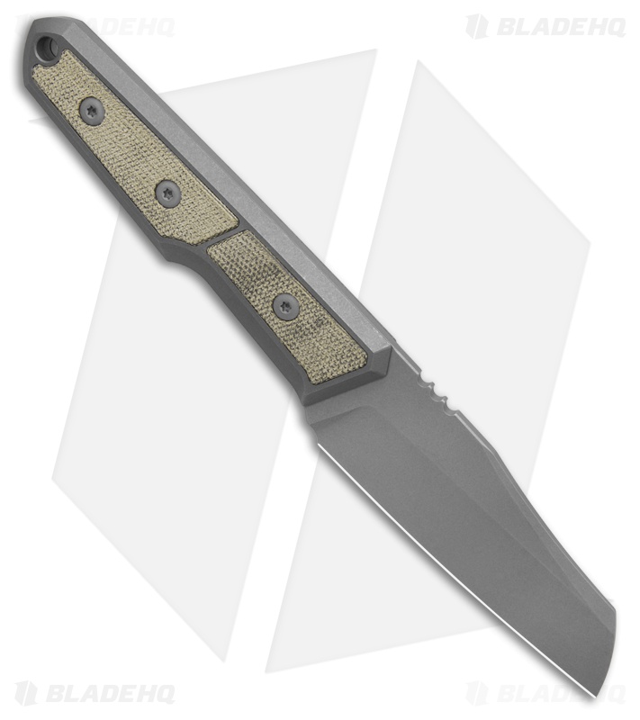 BMKT Explorer V2 Fixed Blade Knife Sheepsfoot OD Canvas Micarta (3.12" Dark SW)