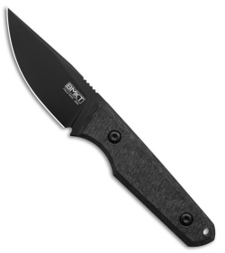 BMKT Small Explorer Fixed Blade Knife Drop Point Marble CF (Blackwashed)