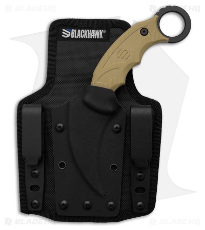 Blackhawk Garra Karambit Fixed Blade Knife Tan (3" Black)